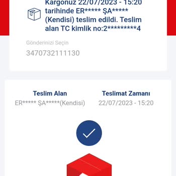 Aras Kargo Teslim Edildi Diyor Ancak Bana Teslim Edilmedi.