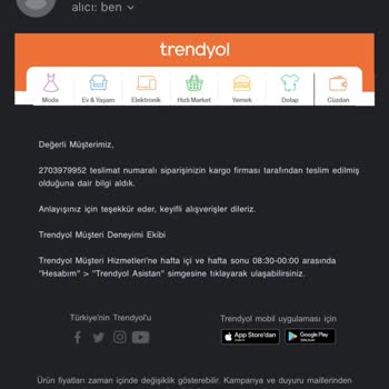 Trendyol Kargoları Daire Önü Teslim Alması!