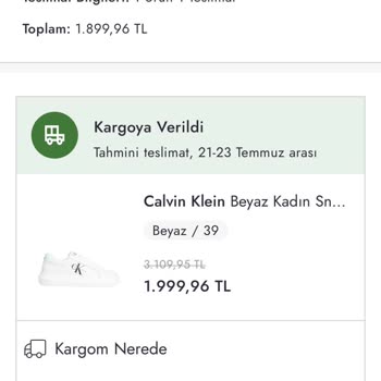 Boyner Ve Anlaşmalı Olduğu Kargo Firması Ürünü Elime Ulaştırmıyor.