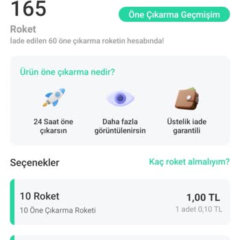Trendyol Dolap Uygulamasındaki Öne Çıkarma Hakkımın Yanlışlıkla Silinmesi