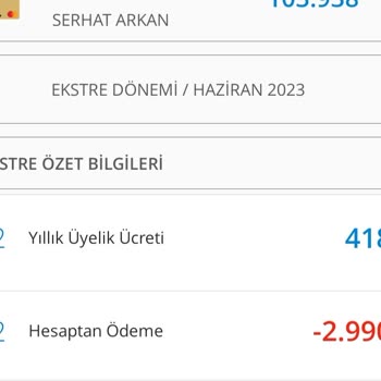 Denizbank Yıllık Üyelik Ücreti