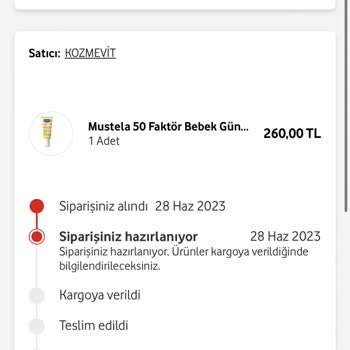 Kozmevit Ürünümü Göndermiyor Ve İade Yapmıyor