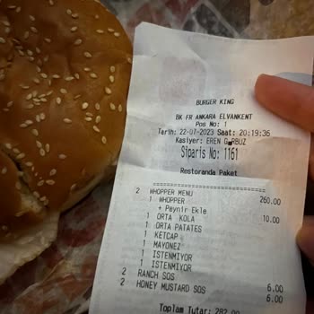 Burger King Ekstra Para Ödediğim Peynir Yok!