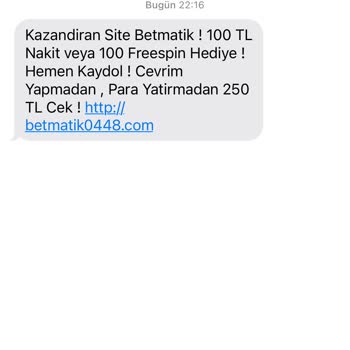 Vodafone Anlamsız SMS Ler