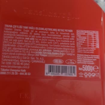 Tahsildaroğlu Truva Peynir Kokusu Pis Ve Peynir Bozuk