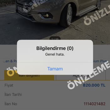 Sahibinden.com İlan Yükleme Hatası