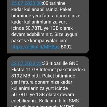 Turkcell SMS Hatası Yüzünden Ödenen Ücret