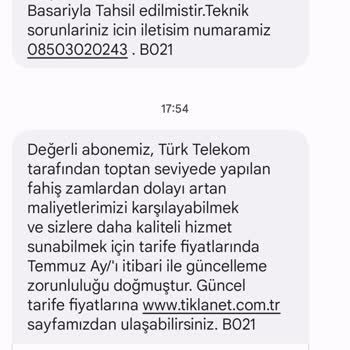 Tıklanet Fiyat Garantisi Verdi. Türk Telekom'u Bahane Ederek Zam Koydu