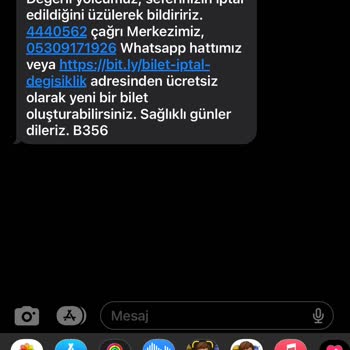 Kamil Koçun 1.30 Saat Kala Sefer İptal Edilmesi