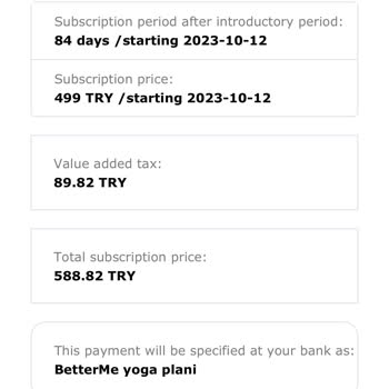 Betterme Tarafından Kartımdan Para Çekilmiş