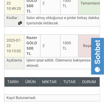 epin.com.tr Epin Razer Gold Kodlarını Göndermiyor!