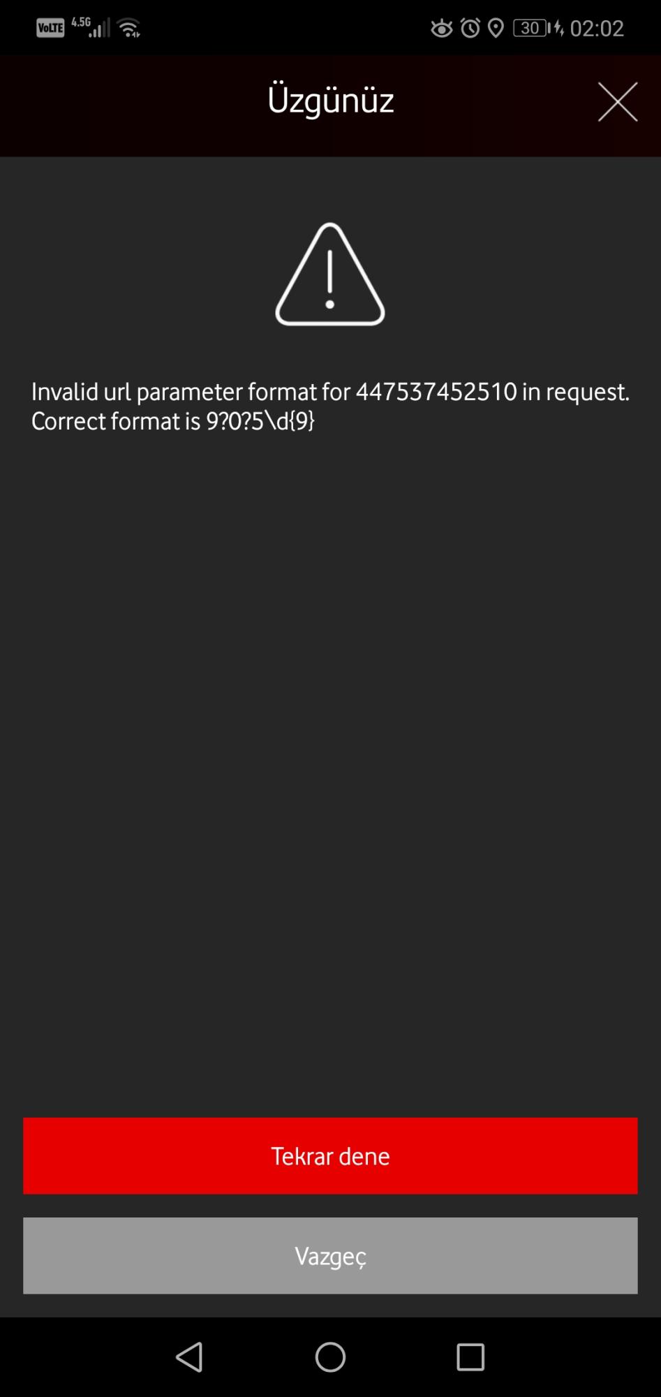 vodafone fatura kullanım detayı görünmüyor hata veriyor Şikayetvar