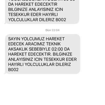 Özkaymak Turizm Bilet Saatimin 2 Kere Değiştirilmesi