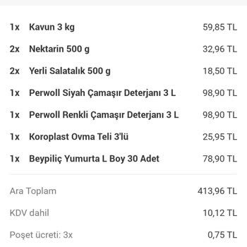 Yemeksepeti Para Üstü İadesi İstiyorum
