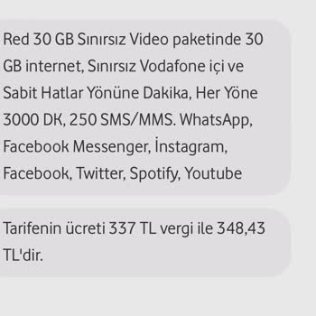 Vodafone Tarife Sunulmaması Ve Diğer Sorunlar