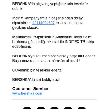 Bershka Mağazaya Teslimat Gecikti