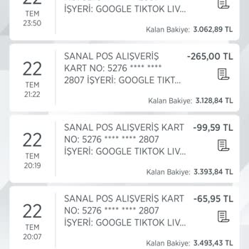TikTok Bilgim Dışında İşlem Yapılmış