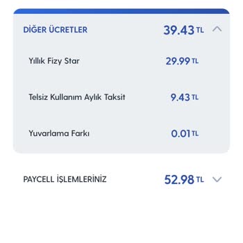 Turkcell Yıllık Fizy Star Üyelik Ücret Talep