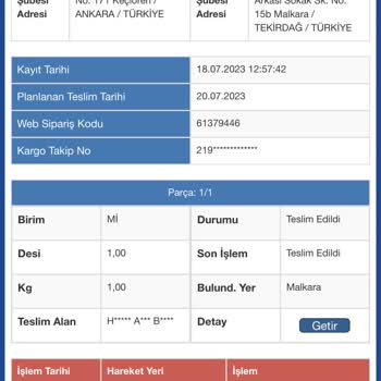 Sürat Kargo Kargomu Başka Bir Yere Teslim Etmiş