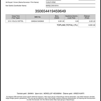 BTK (Bilgi Teknolojileri ve İletişim Kurumu) IMEI Aktif Olmadı