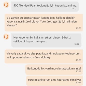 Trendyol Puanlarla Kazandığım Kuponum Silindi Ve Yeniden Tanımlanmıyor