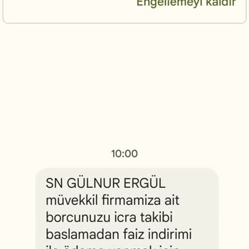 GMZ Hukuk Yapmadığım Bir Alışveriş İçin Rahatsız Edici Mesaj, Hukuksuzluk.