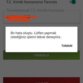 Passolig Kombine Alımı Kimlik Tanımlama Hata Uyarısı