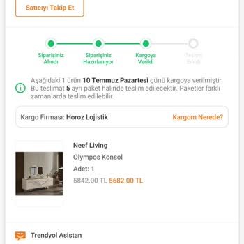 Trendyol Teslim Tarihi Gecikti