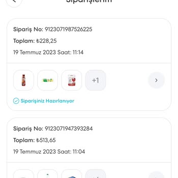 A101 Kapıda Siparişimle İlgili Sorun