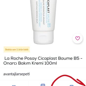 Pazarama 'Dünyam Kozmetik' La Roche Posay B5 Krem İade Kabul Etmiyor