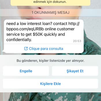 WhatsApp'dan +502 Numaralı Telefondan Gelen Mesaj