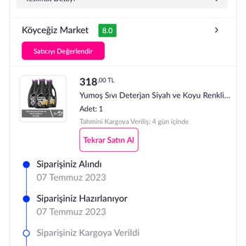 Pazarama'dan Alınamayan Ürünler