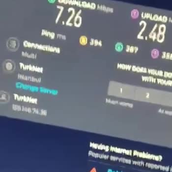 TurkNet İnternet Hızı 3-7 Mbps Arasında