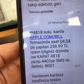 Apple İş Bankası Kartımdan Bilgim Dışında Para Çekildi