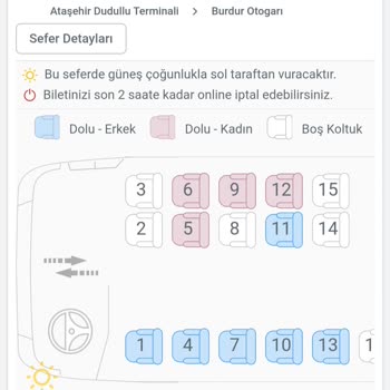 Alanyalılar Turizm Kalkış Varış Saatleri