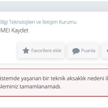 BTK (Bilgi Teknolojileri ve İletişim Kurumu) Vergileri Ödenmesine Rağmen IMEI Kaydı Yapılamayan Üç Adet Telefon