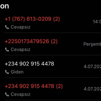 WhatsApp'tan Gelen Yabancı Numara Araması