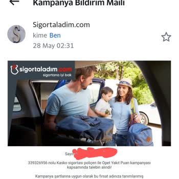 sigortaladım.com Opet Yakıt Kampanyası Yalanı.