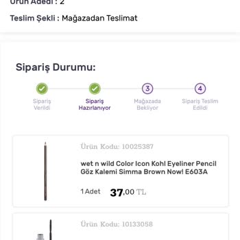 Gratis Ürün Elime Ulaşmadı