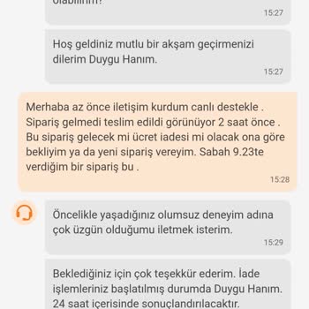 Trendyol Teslim Edilmeyen Siparişe Teslim Edildi Diyorlar Paramızı Alamıyoruz