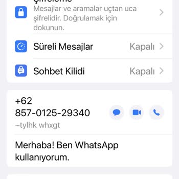 WhatsApp +62 İle Mesaj Gönderilmesi
