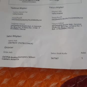 Hepsiburada Üzerinden Aldığım Ürün Gelmedi