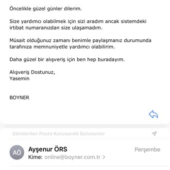 Boyner İade Süreci Hakkında Bilgi Alamıyorum