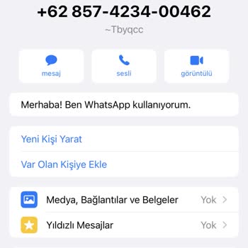 WhatsApp Yabancı Numaradan Rahatız