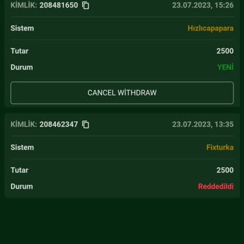 Betveno Çekim Talebim Gelmiyor