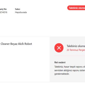 Hepsiburada Arıza Ve Kötü Teknik Servis
