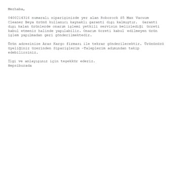 Hepsiburada Arıza Ve Kötü Teknik Servis