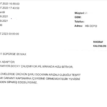 Hepsiburada Arıza Ve Kötü Teknik Servis