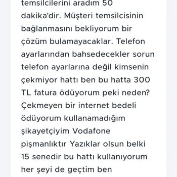 Vodafone Hattın Çekmemesi Yıl 2023