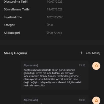 Koçtaş İade Değişim Sorunu